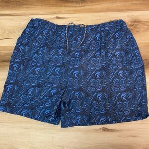 Mack Weldon Shorts Mens XXL Blue Lined Performance Drawstring